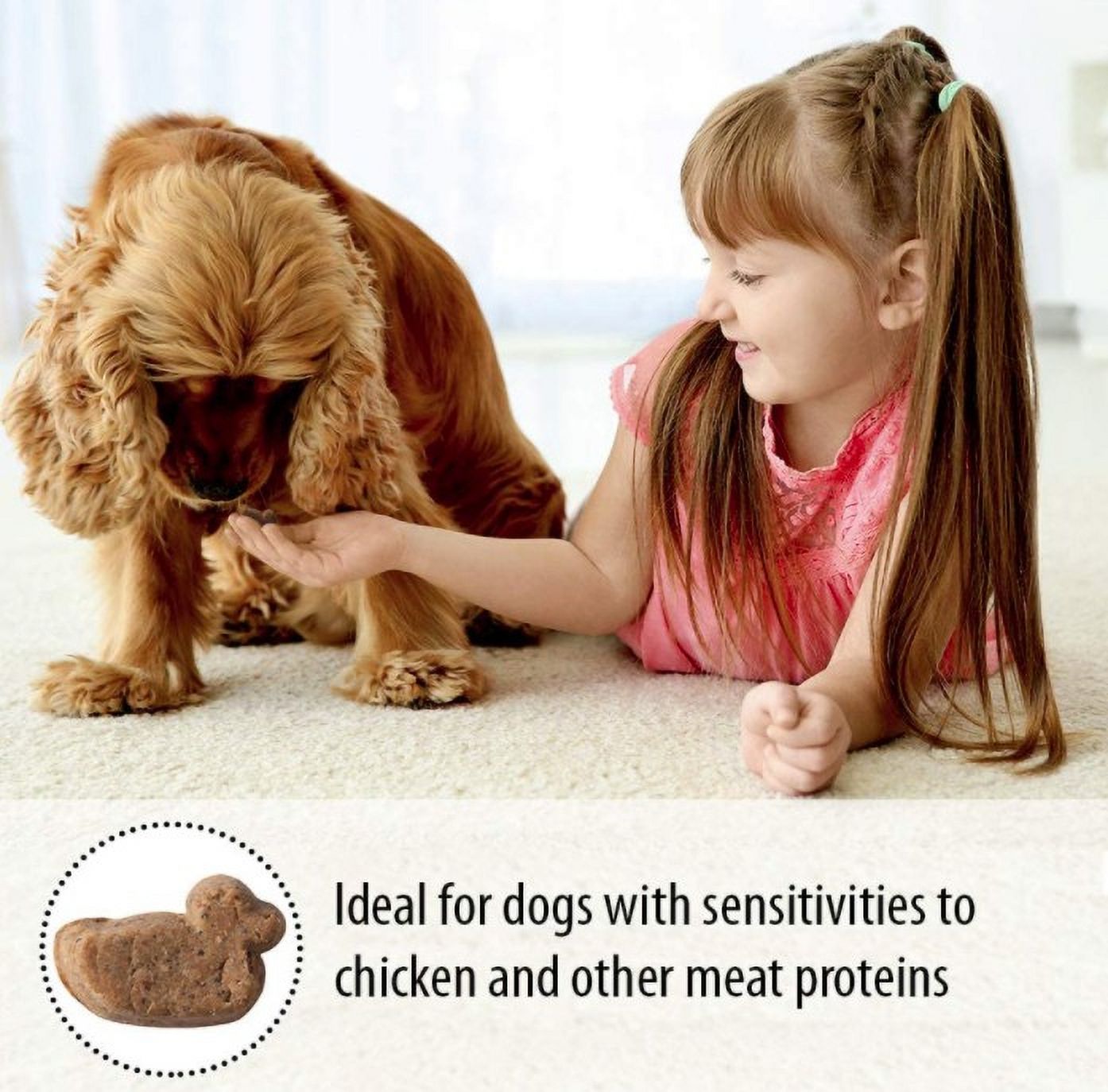 Emerald Pet Little Duckies Dog Treats with Duck and Cranberry [Dog Meat and Jerky Treats, Dog Clearance, Emerald Pet, Dog Supplies] 5 oz