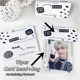 thumbnail image 1 of Steve 50pcs Lindo Oso Blanco Negro Bolsa De Almacenamiento Photocard Tapa De Tarjeta Dura Memo Split Paquete Transparente Embalaje Bolsillo Plano, 1 of 4
