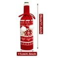 thumbnail image 3 of Rosnek Christmas Wine Bottle Cover, Christmas Wine Bottle Sweater Covers Outfits Decor with Snowflake, Reindeer, Tree Pattern, Bottle Coat Xmas Party Decoration, 3 of 6