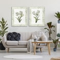 thumbnail image 2 of Stupell Industries Shabby Chic Soft Green Tulip Trios 2pc Canvas Art Set, 24 x 30 each, by Nan, 2 of 7