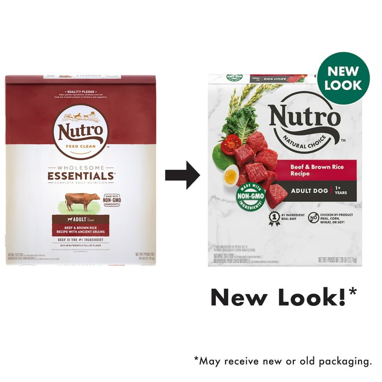 NUTRO NATURAL CHOICE Adult Dry Dog Food Beef Brown Rice Recipe