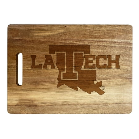 

Louisiana Tech Bulldogs Engraved Wooden Cutting Board 10 x 14 Acacia Wood - Large Engraving