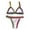 White, variant on Cathalem Women's High Waisted Bikini Sets Sporty Two Piece Swimsuits Color Block Cheeky High Cut Bathing Suits (BK1,M)