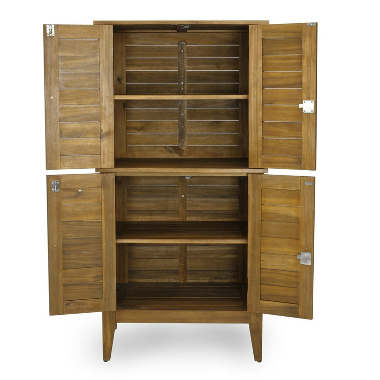 Homestyles Maho Large Outdoor Storage Cabinet with Doors & Shelves