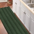 thumbnail image 1 of Super Soft Non Slip Shaggy Microfiber Bath Mat & Rug - Bronze Green (59 x 20), 1 of 4