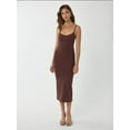 thumbnail image 2 of V-Neck Bodycon Midi Dress with Thin Straps, 2 of 7
