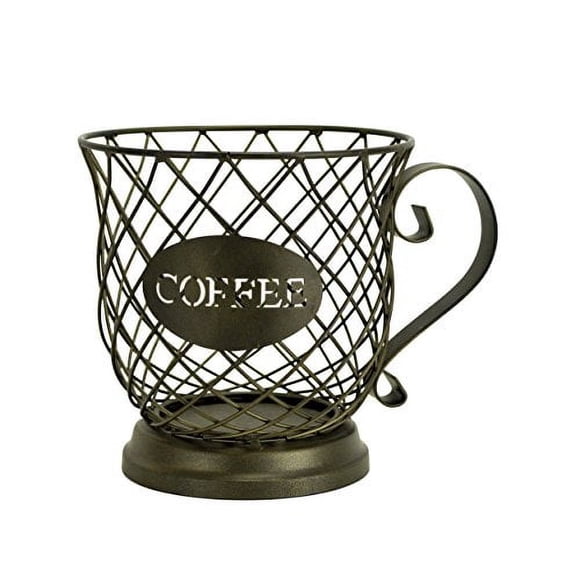 Boston Warehouse Coffee Mug Kup Keeper, Storage Basket