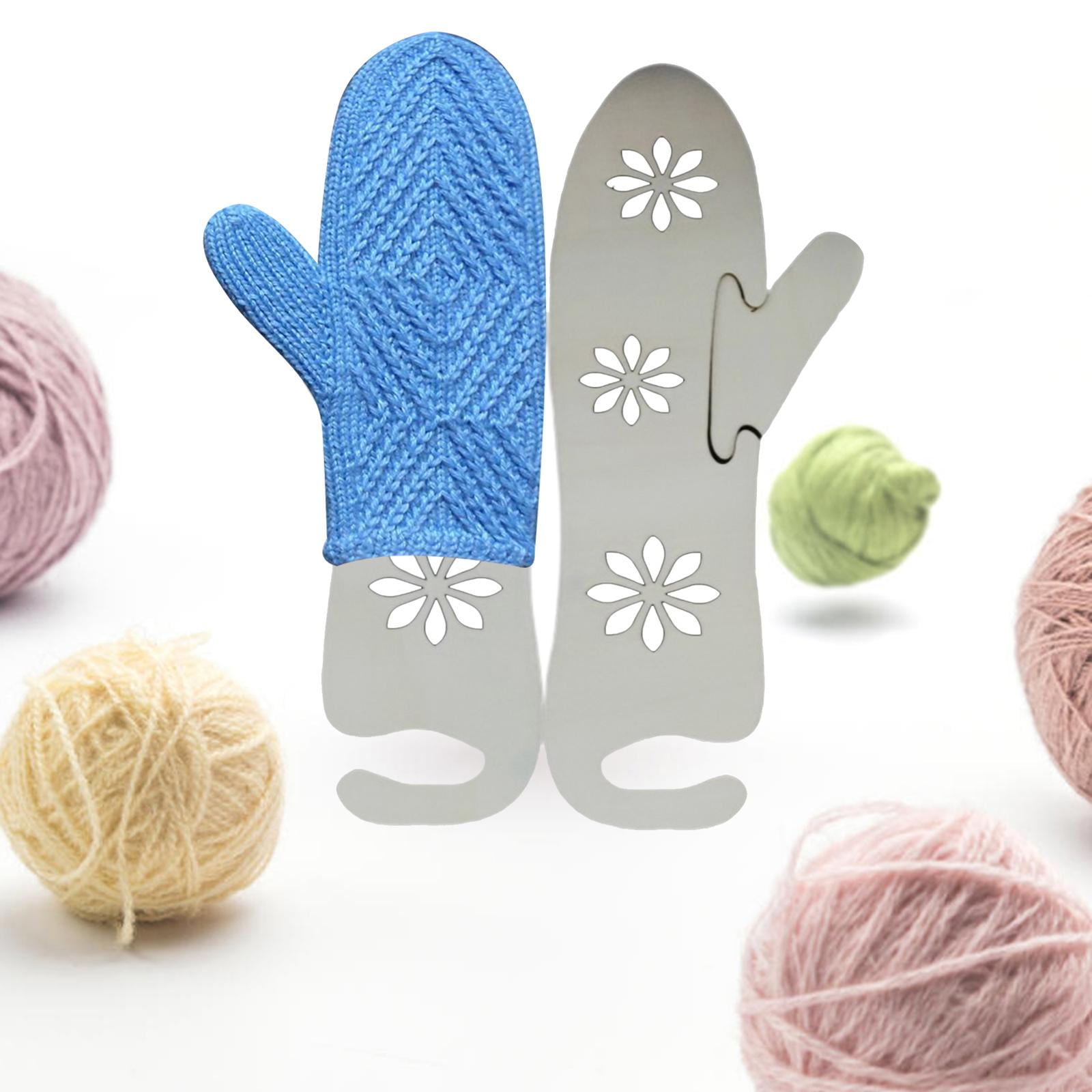 3 Pairs DIY Wooden s Display Handmade Knitting Gloves Tool Weave Yarn Crafts for Handmade Lovers 36x9cm Flower 36x9cm