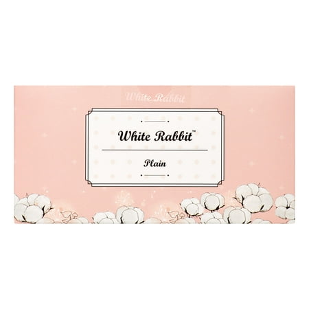 White Rabbit Premium Cotton Pad - Plain (200 pcs) (Best Japanese Cotton Pads)