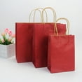 thumbnail image 2 of 15 piezas 15x8x21cm bolsa de papel Kraft cajas de Navidad regalo festivo bolsas de mano contenedores de soporte de chocolate para la tienda del hogar, 2 of 5