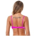 thumbnail image 3 of iiniim Woman's Lace Sheer Shelf Bra Lingerie Underwired Balconette 1/4 Cup Hollow Out Bralette Rose B 5XL, 3 of 7