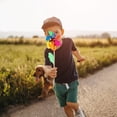 thumbnail image 2 of 6pcs Colorful Pinwheel Toy Kids DIY Pinwheels Windmill Party Gifts Decor, 2 of 9