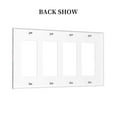 thumbnail image 2 of Neon Cat Switch Cover Decorative Wall Plate / 4-Gang 4-Decor / Standard Size 4.5x8 in, 2 of 5