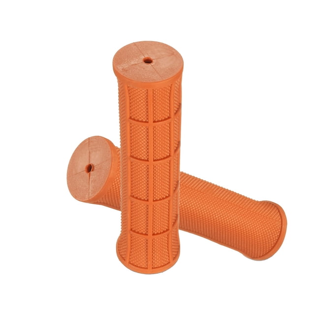 S-010 Orange Ergonomic 22.2Mm Bike Handle Cover 120Mm Size Rubber Material High Tension Non Slip Design For Comfortable Ride Universal Fit For Various Bicycle Models #708d2