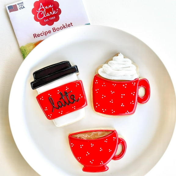 Ann Clark Coffee/Tea Cookie Cutter Set, 3-Piece, Made in USA