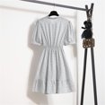 thumbnail image 4 of Robe d'Été Décontractée à Manches Courtes Col en V Imprimée Longueur Genou pour la Plage, 4 of 9