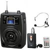 Pyle Pro Portable PA 100w Wireless System PWMA80UFM