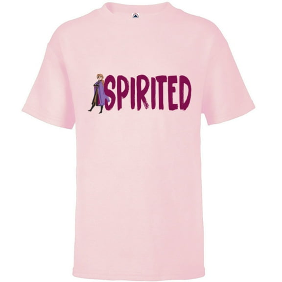 Disney Frozen Anna Spirited - Short Sleeve T-Shirt for Kids - Customized-Black
