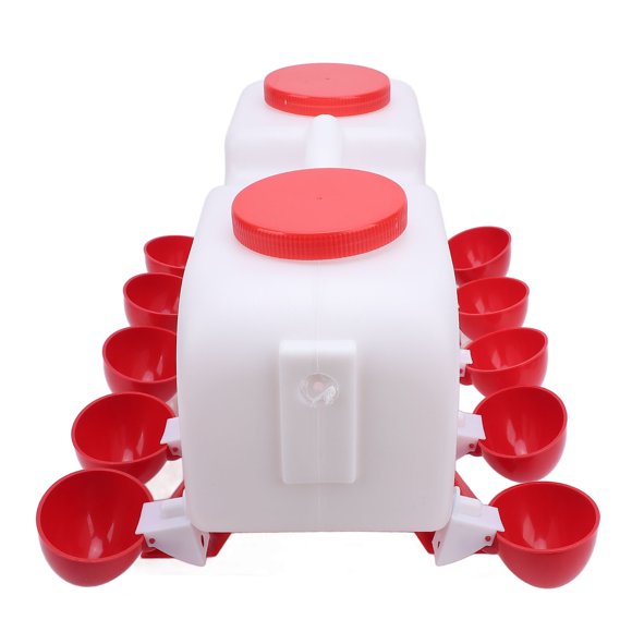 Automatic Chicken Water Feeder, Spacious Water Tank Duck Water Feeder Kit Anti Crack Self Filling  for Farms