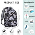thumbnail image 6 of Hawaii Tropical Wind Palm Leaves Backpack for College Students: Durable Lightweight Laptop Daypack, Large Capacity Bookbag with Padded Sleeve, Perfect Gift for Campus Commute, 6 of 6