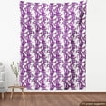 thumbnail image 3 of Floral Upholstery Fabric by the Yard, Close up Scene of Botanical Leaves in Pink and Purple Tones Garden Art Graphic, Decorative Fabric for DIY and Home Accents, Fuchsia Purple by Ambesonne, 3 of 4