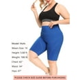 thumbnail image 5 of As Rose Rich Women Biker Short High Waist Workout Shorts 3 Pockets, L, 5 of 9