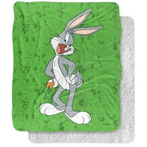 Looney Tunes Blanket, 50'x60', Bugs Bunny Character Silky Touch Super Soft Throw