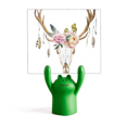 thumbnail image 1 of Cabeza de ciervo Flower Leaf nación Estante de notas, estante de ranas de animales de dibujos animados, 1 of 3