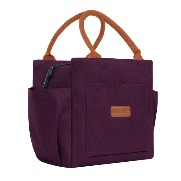 Bolsa de almuerzo Joymee, aislante, reutilizable, a prueba de fugas, 10 L, color morado
