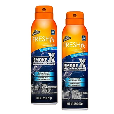 FRESH fx Armor All Smoke-X 3.5oz Spray Smoke Odor Eliminator, Midnight Air Scent