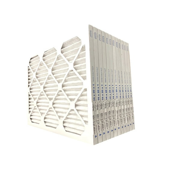 United Filter 16x20x1 MERV 13 Pleated HVAC AC Furnace Air Filters (12 Pack)