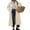 Light khaki, variant on Womens Long Trench Coat Single Breasted Oversized Windproof Classic Lapel Fall Overcoat