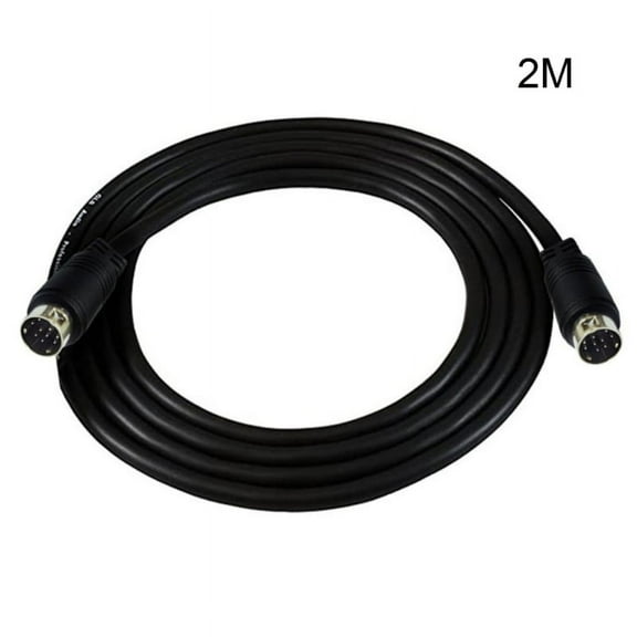 Qisuw Mini Din 9-pin Male to 9-pin Male Audio Input Cable for Video Game Sound Cards