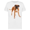 thumbnail image 1 of Boxer, Stands In Four Legs T-Shirt Men -Image by Shutterstock, Male 3X-Large, 1 of 2