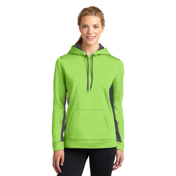 Sport-Tek Women's Fleece Colorblock Hooded Pullover