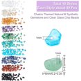 thumbnail image 3 of 1 Box 10 Styles 7 Chakra Natural Gemstone Chips Beads Irregular Chips Beading Stone Crystal Loose Beads with Hole for Adults DIY Earring Necklace Bracelet Jewellery Making Crafts, 3 of 6