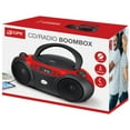 thumbnail image 3 of GPX CD Boombox, AM/FM, LED Display, BC232R, Red, 3 of 6