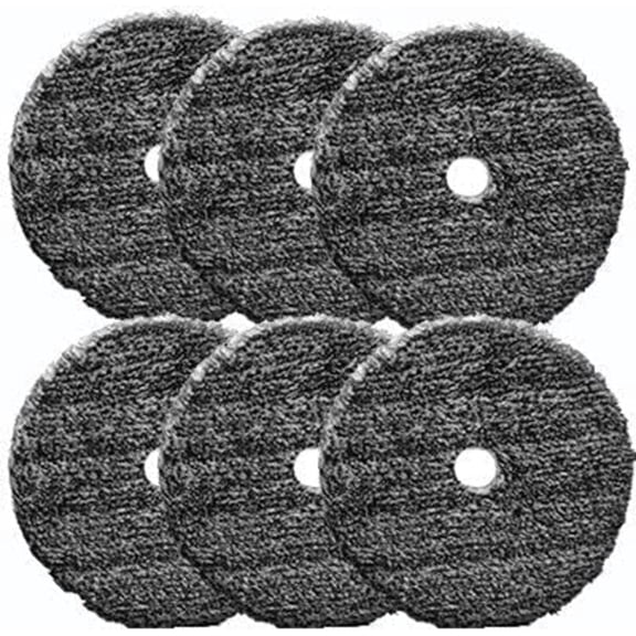 URO-Fiber Microfiber Pad for Car Compounding, Cutting, Buffing, Waxing, and Polishing - Compatible with Long-Throw, High-Action, Dual-Action, and Random Orbital Polisher - 6 in (6 Pads)