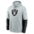 thumbnail image 2 of Men's Nike Silver Las Vegas Raiders 2024 Sideline Club Pullover Hoodie, 2 of 3