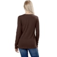 thumbnail image 4 of Womens Cotton Long Sleeve Crew Neck Shirt, 4 of 6