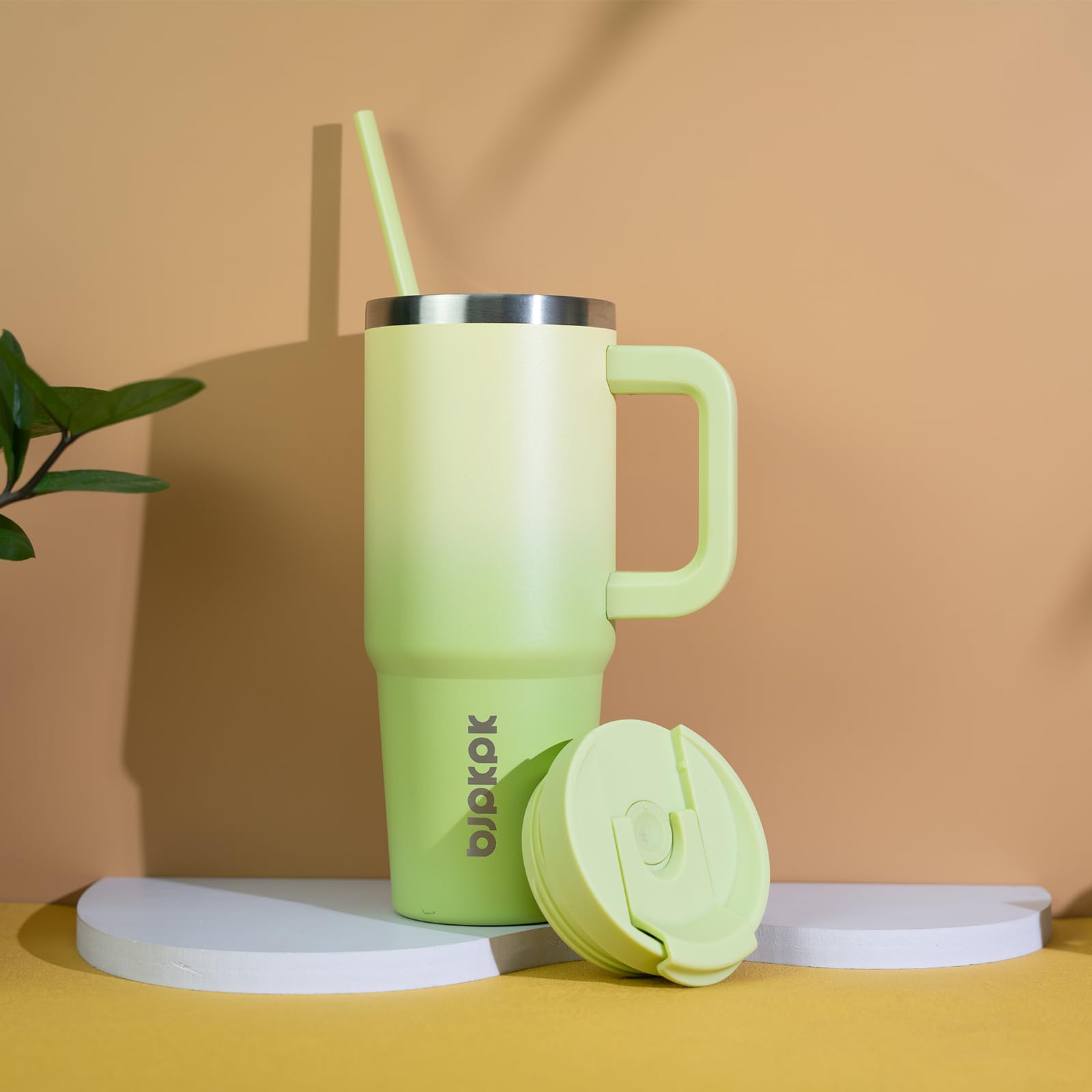 BJPKPK 30oz Insulated Tumbler with Handle and Lid photo 3