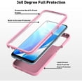 thumbnail image 2 of SPY CASE for OnePlus N200 5G Case with Built-in Screen Protector,Rugged PC Front Cover + Soft TPU Non-Slip Cover, Shockproof Full-Body Protective Case Cover - Pink, 2 of 5