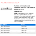 thumbnail image 2 of Fuel Tank and Pump Assembly - Compatible with 1990 - 1996 Ford F150 1991 1992 1993 1994 1995, 2 of 2