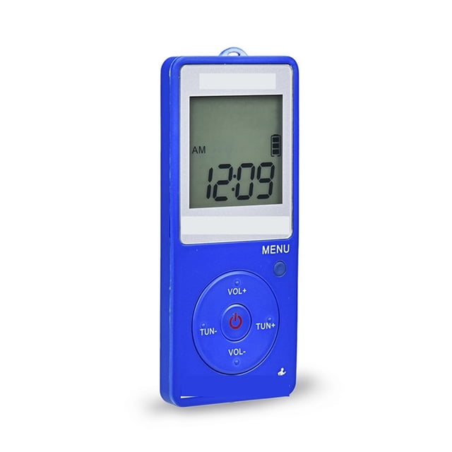 HRD-602 Radio FM AM Radio Portable Radio Receiver Sports Radio with Earphone Sports Pedometer LCD Lock Button Pocket ,Easy to Use