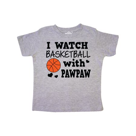 

Inktastic I Watch Basketball with Pawpaw Gift Toddler Boy Girl T-Shirt