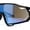 Black Blue Mirror, variant on Mens Trendy Futuristic Color Mirror Oversize Shield Sport Plastic Sunglasses White Pink Blue Mirror