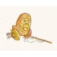 thumbnail image 2 of Bell, Bill 24x20 White Modern Wood Framed Museum Art Print Titled - 12A - Trojan, 2 of 4