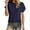 Navy, variant on Summer Womens Tops Short Sleeve Shirts Blouses for Women Dressy Casual Cap Sleeve Tops Summer Vacation Beach Fashion S-XXL Basic Everyday Wear