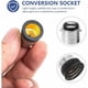thumbnail image 3 of Adaptador de luz LED - 8 piezas Convertidores de portalámparas Adaptador de base de bombilla Accesorio de portalámparas (B15 a E14), 3 of 5