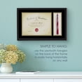 thumbnail image 6 of Melannco 8.5'' x 10'' Black MDF 2 lb Diploma Frame, 6 of 7